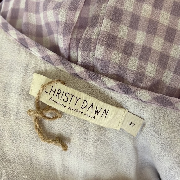 Christy Dawn Lincoln Dress In Lavender Gingham - Picture 6 of 13
